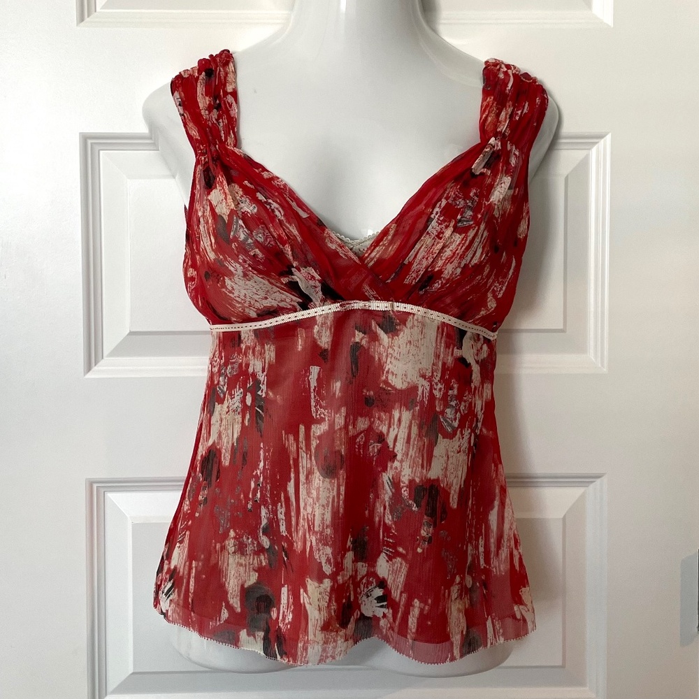 Elie Tahari Layered Silk Top